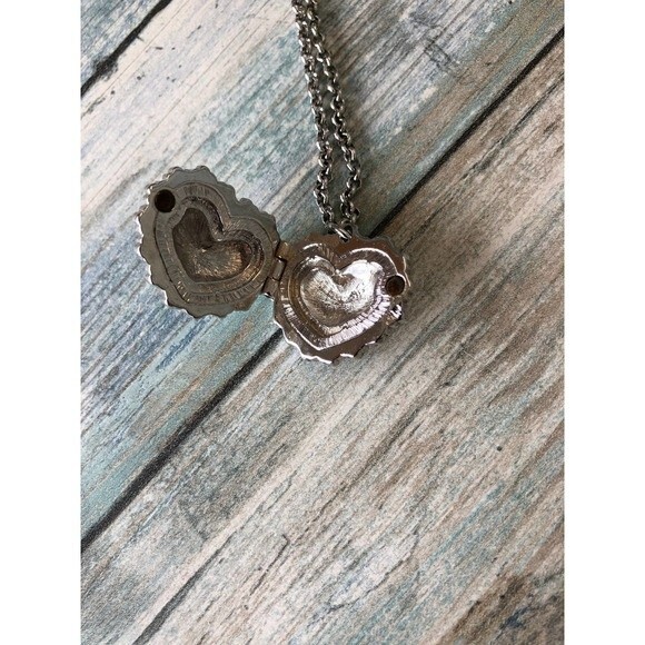 Swarovski Crystal Heart Locket Necklace - Picture 5 of 7